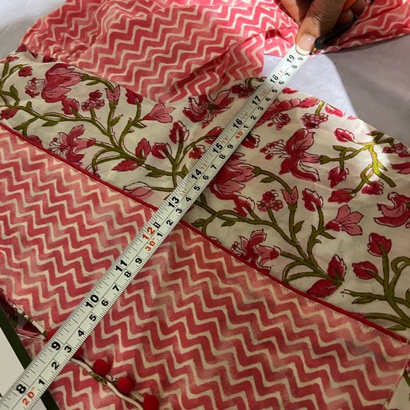 Brand new sue Sartor pink white & red Contrast dress - Picture 14 of 16